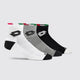 Lotto Kickoff Socks 2.0 Pack of 3 - Bright White, Black Beauty, Castle Rock