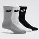 Courtline Socks 1.0 Pack of 3 - Black Beauty, Castle Rock & Bright White