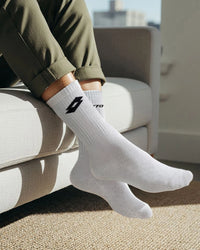 Unisex Lotto Courtline Socks 1.0 Pack of 3 - Black Beauty, Castle Rock & Bright White Socks