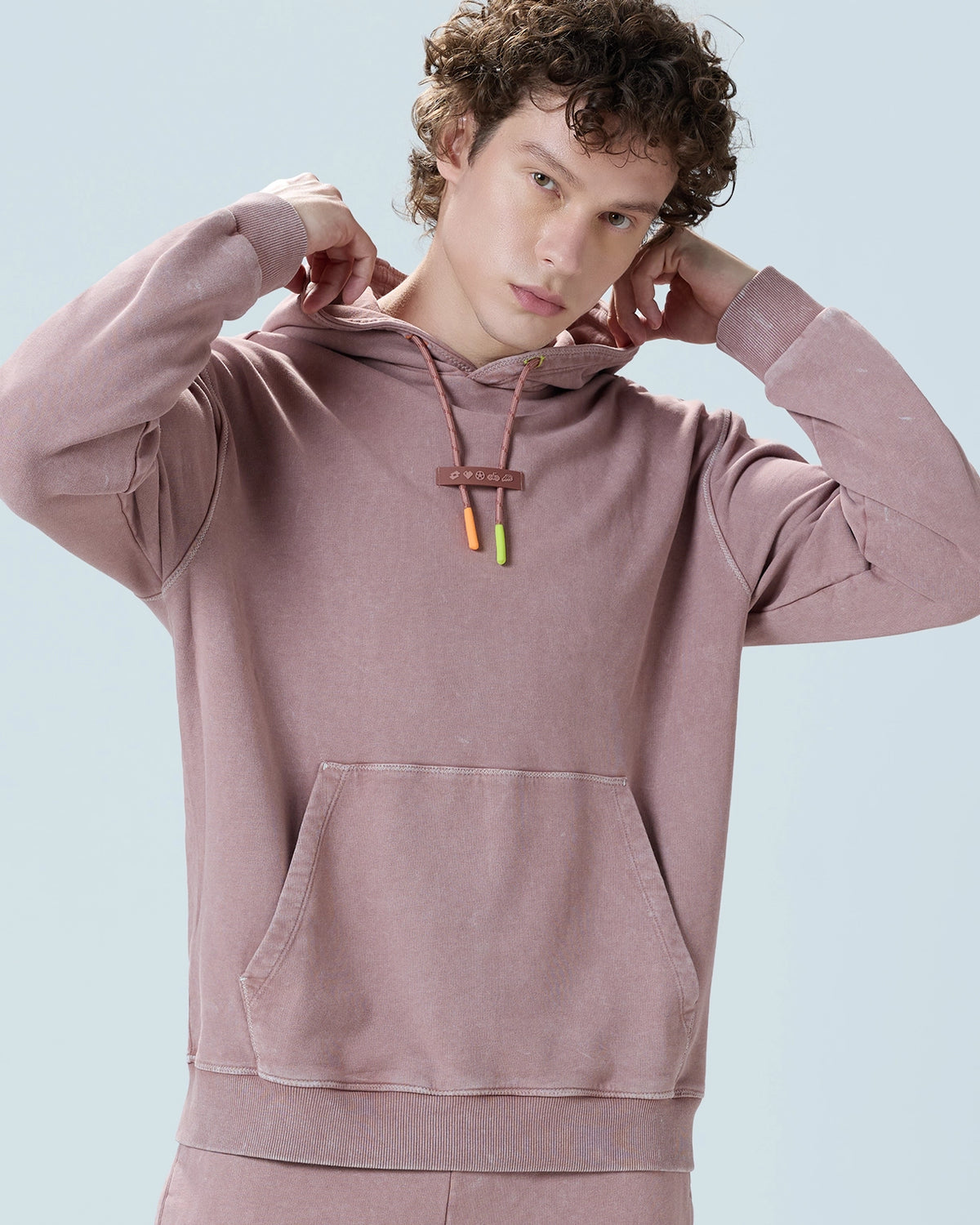 Street Play Co-Ord Set Hoodie - Dusty Pink