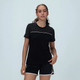 Courtline Checkered Colour Block Tee - Black Beauty