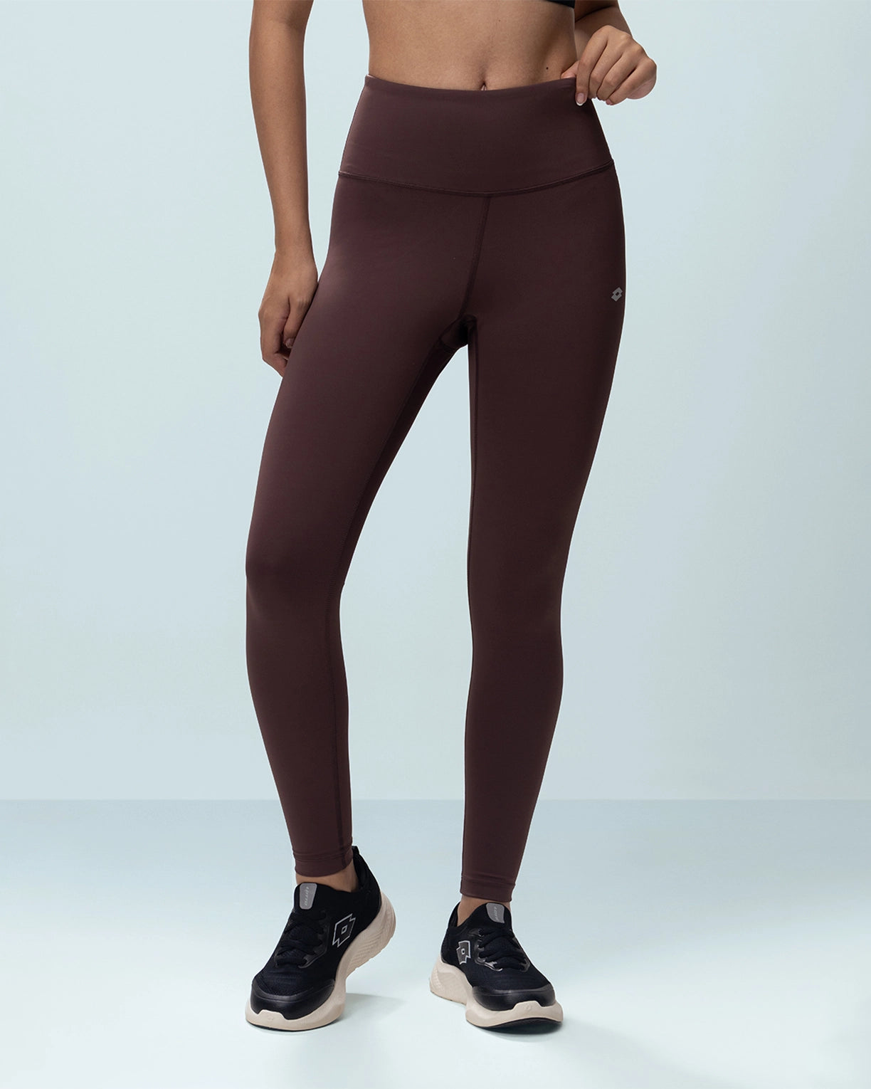 Women Lotto Play Performance Training Leggings - French Roast Leggings0