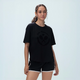 Courtline Flocked Tee - Black Beauty