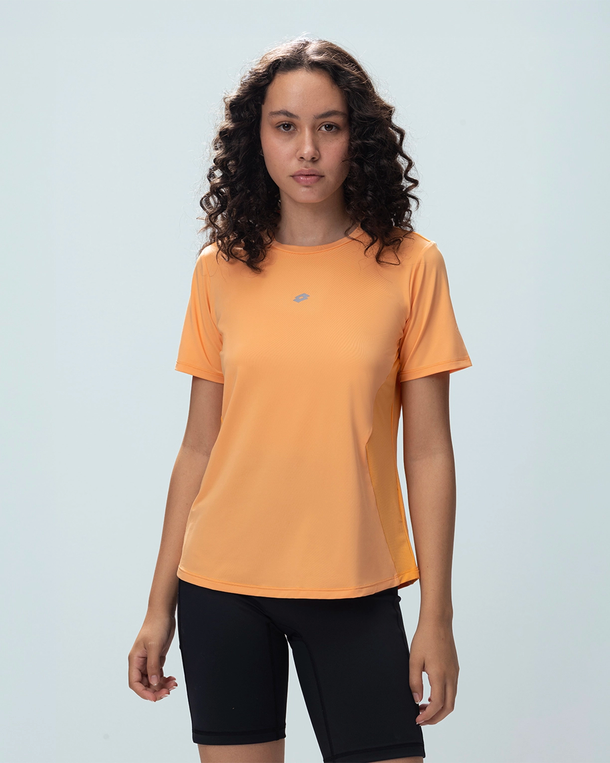 Women Lotto Play Performance Mesh Tee - Mock Orange T-shirts0