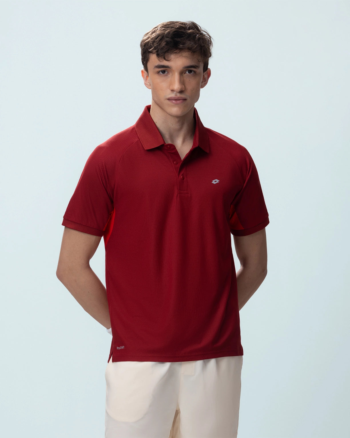 Men Lotto Play Polo - Red Dahlia T-shirts0