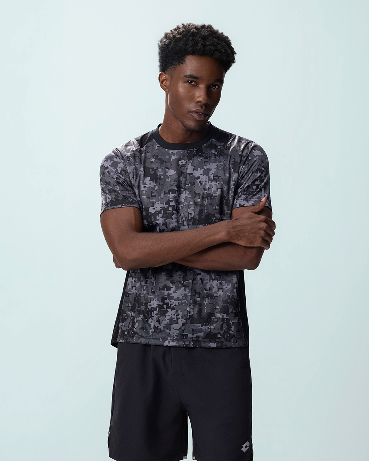 Men Lotto Play Camo Tee - Stretch Limo T-shirts0