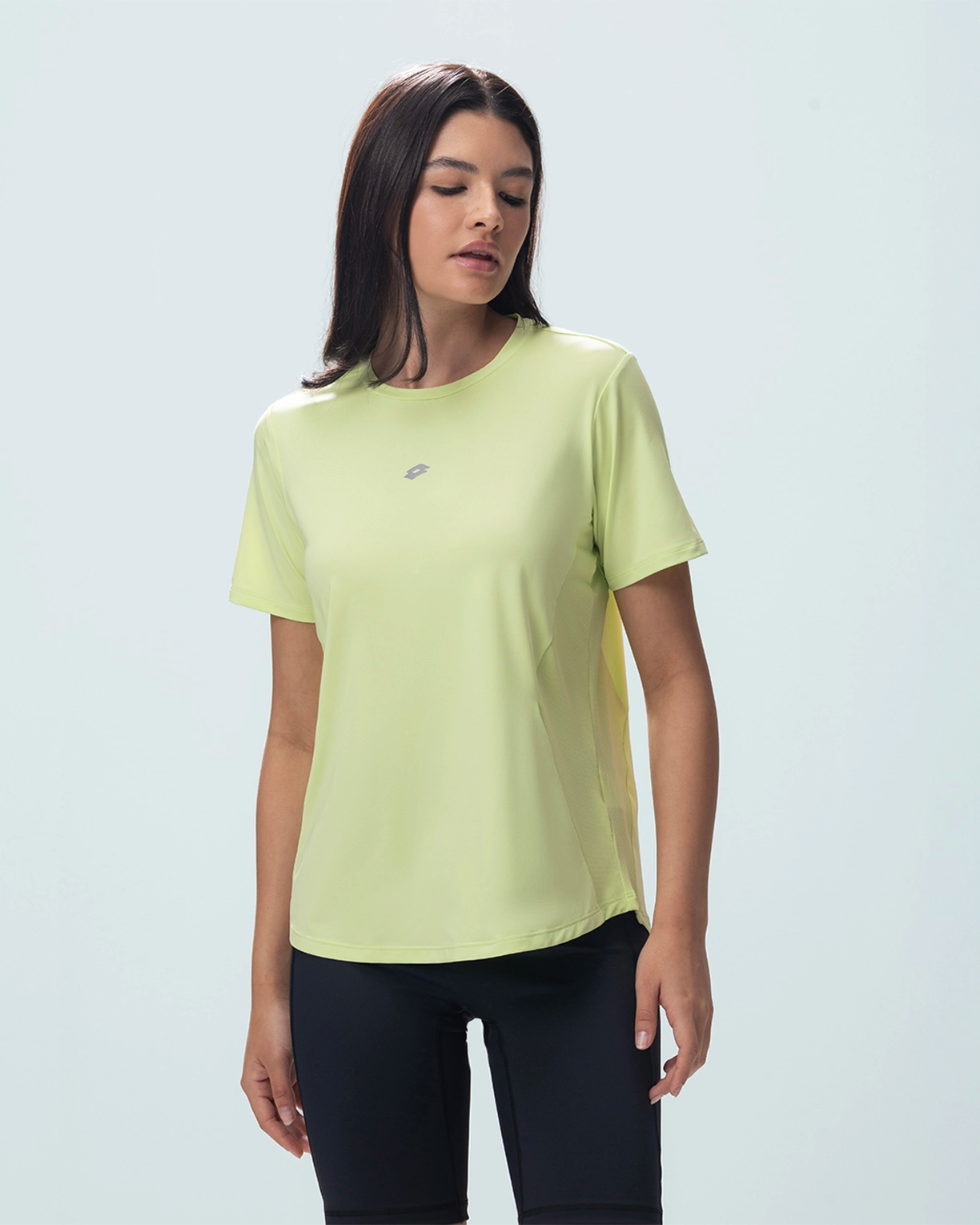 Women Lotto Play Performance Mesh Tee - Lettuce Green T-shirts0