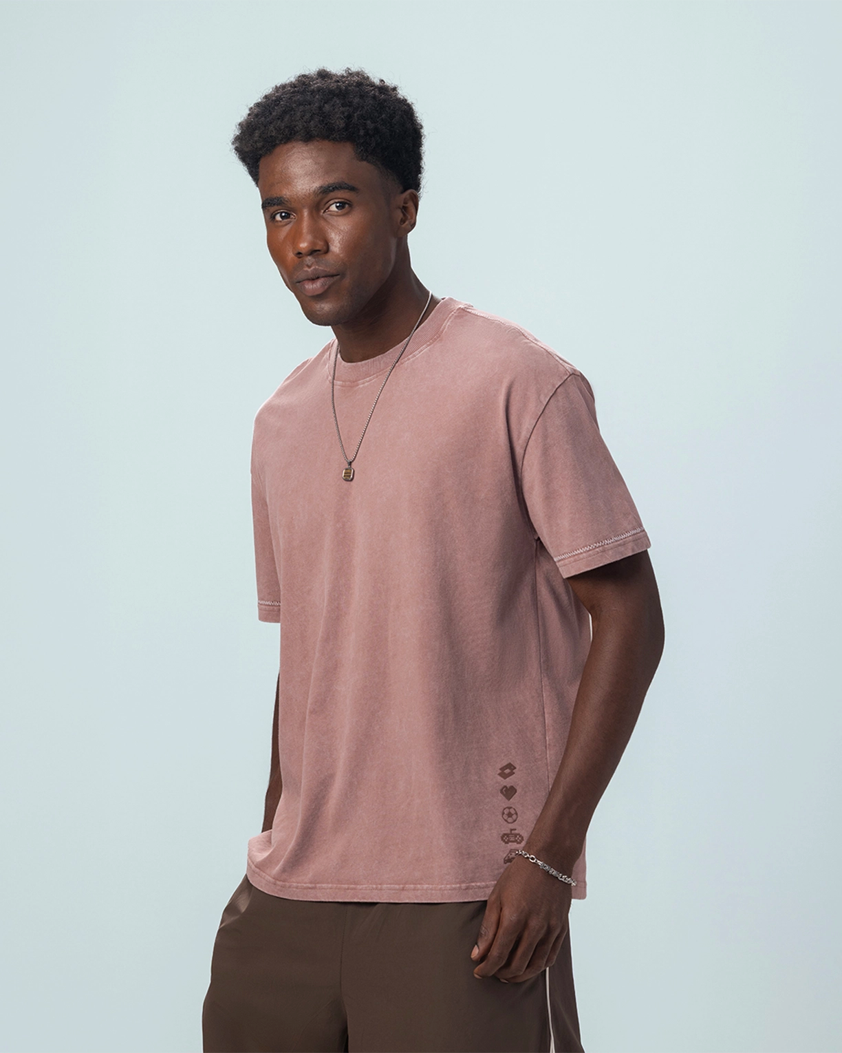 Men Lotto Street Play Icons Tee - Burlwood T-shirts1