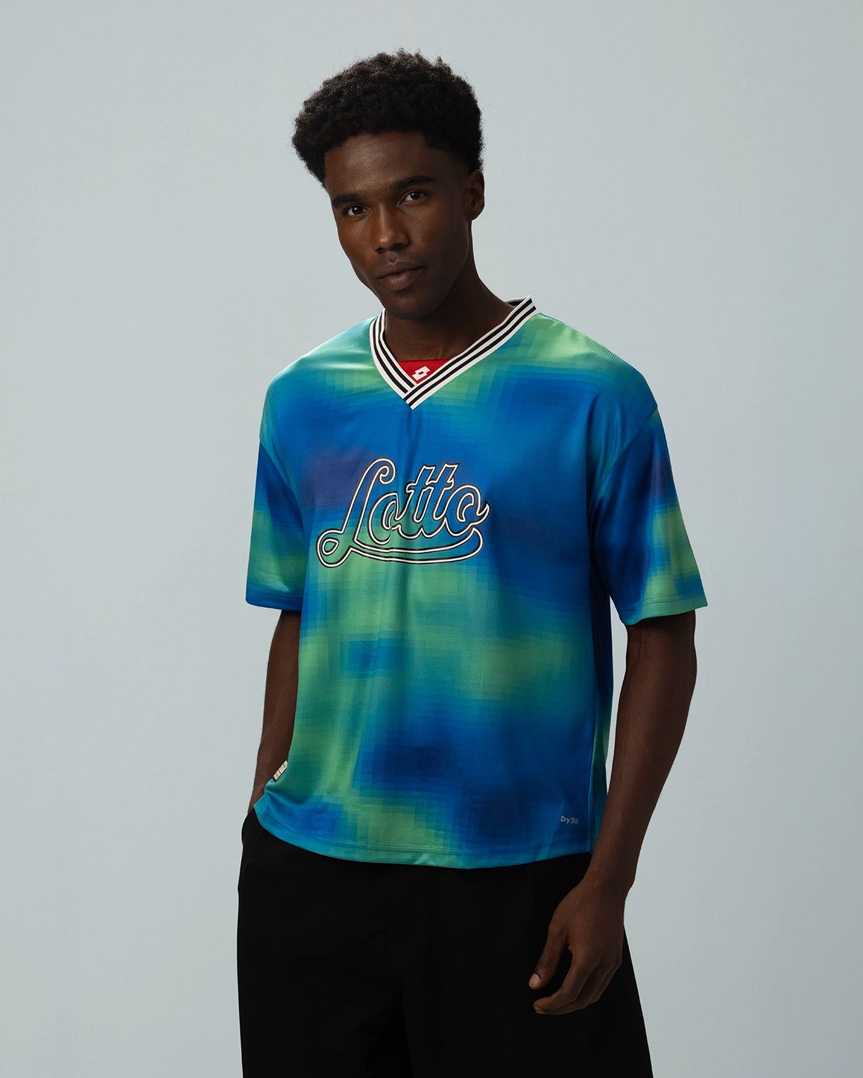 Men Lotto League Ink Jersey - Blue-Green T-shirts1
