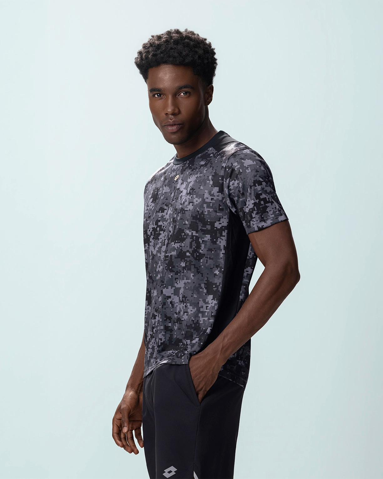 Men Lotto Play Camo Tee - Stretch Limo T-shirts1