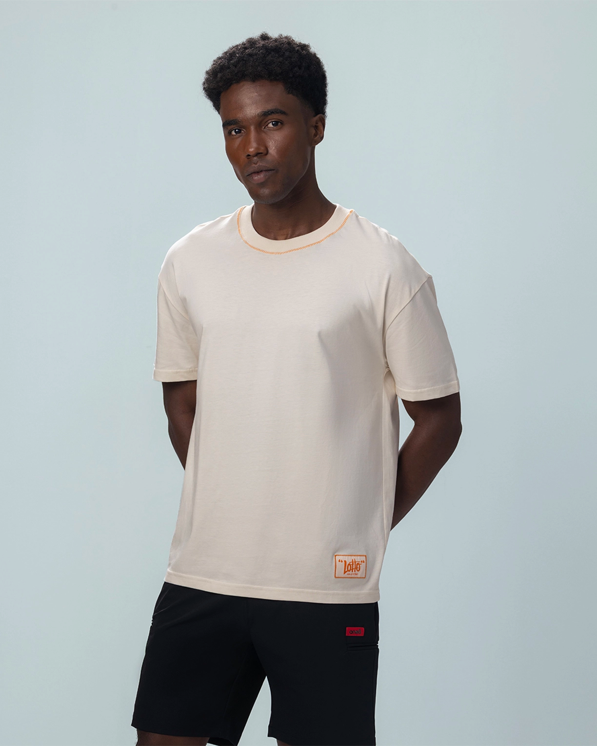 Men Lotto Street Play Tee - Eggnog T-shirts1
