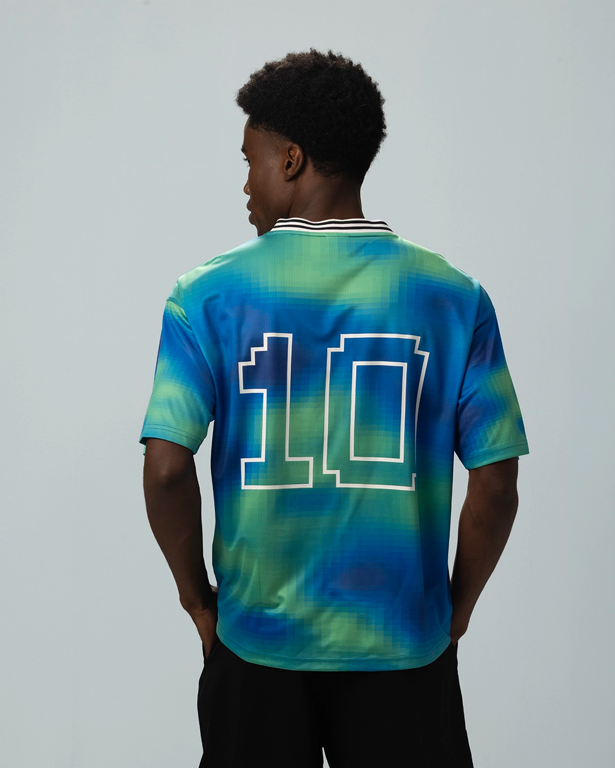 Men Lotto League Ink Jersey - Blue-Green T-shirts2