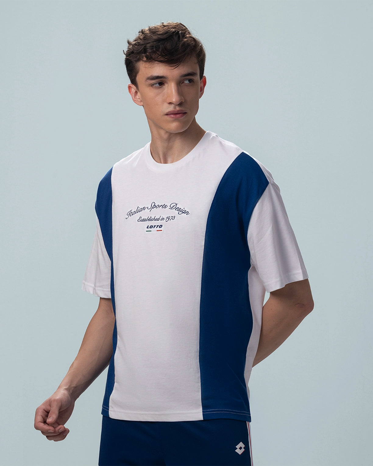 Colourblock Tee - Bright White