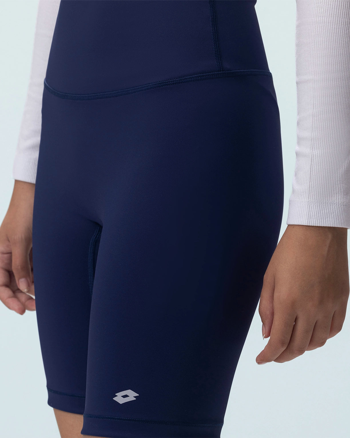 Women Lotto Play Biker Shorts - Medieval Blue 2