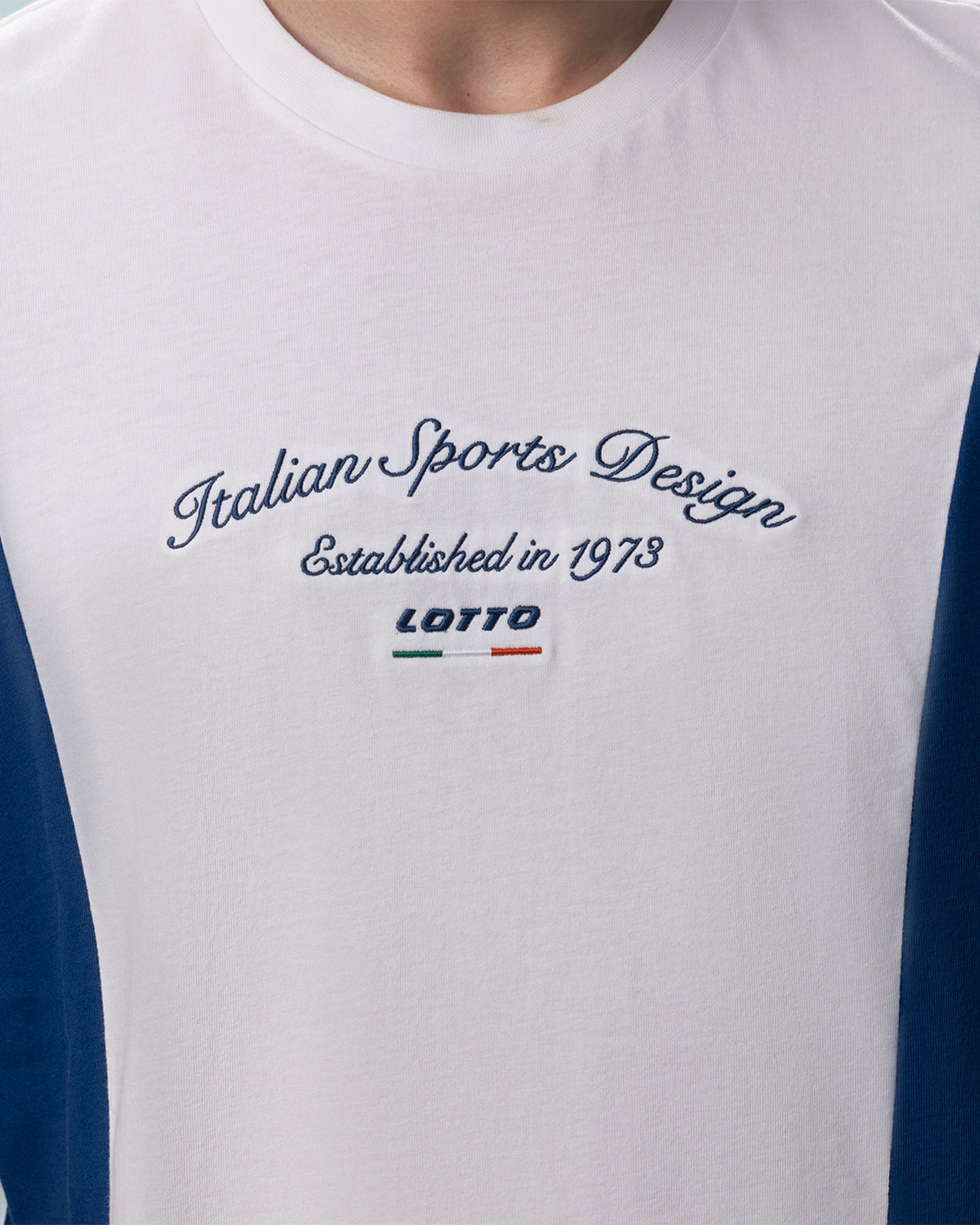 Colourblock Tee - Bright White