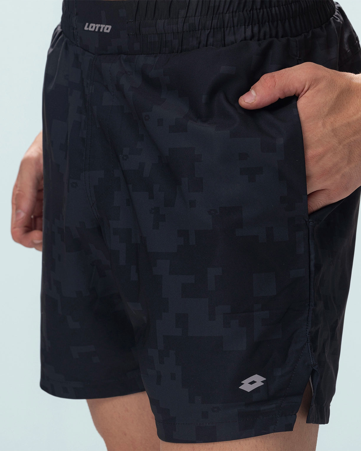 Men Lotto Play Camo Shorts - Grey Camo Shorts3