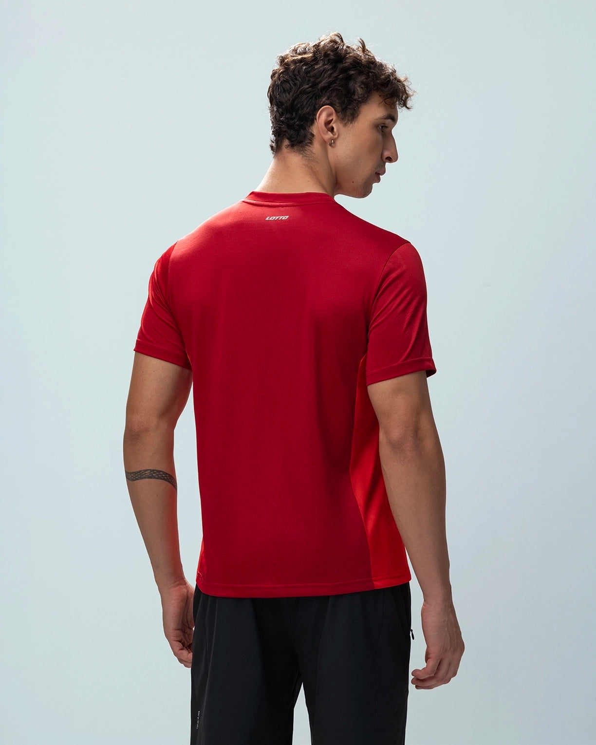Men Lotto Play Team Tee - Red Dahlia T-shirts2