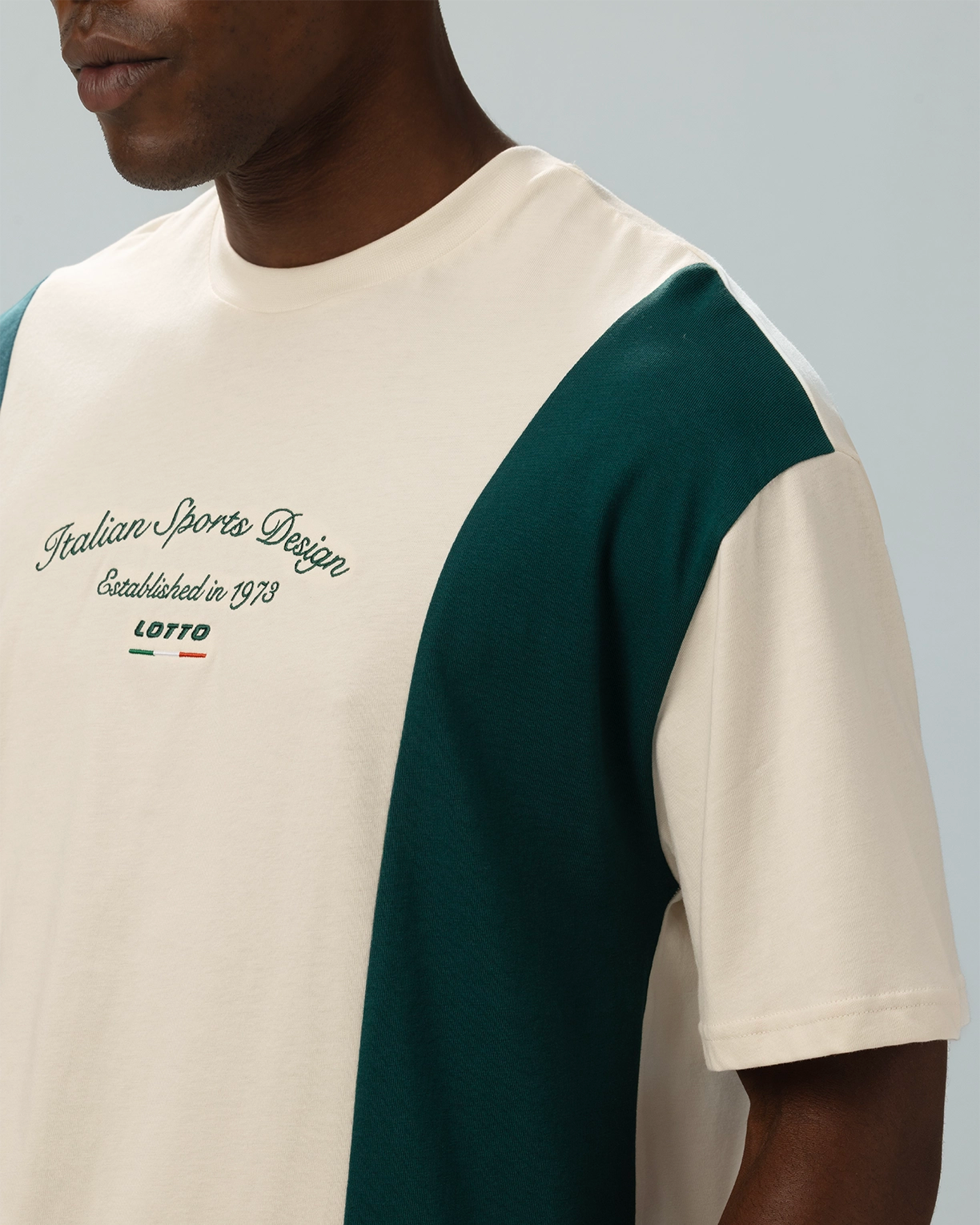 Men Lotto League Colourblock Tee - Birch T-shirts3