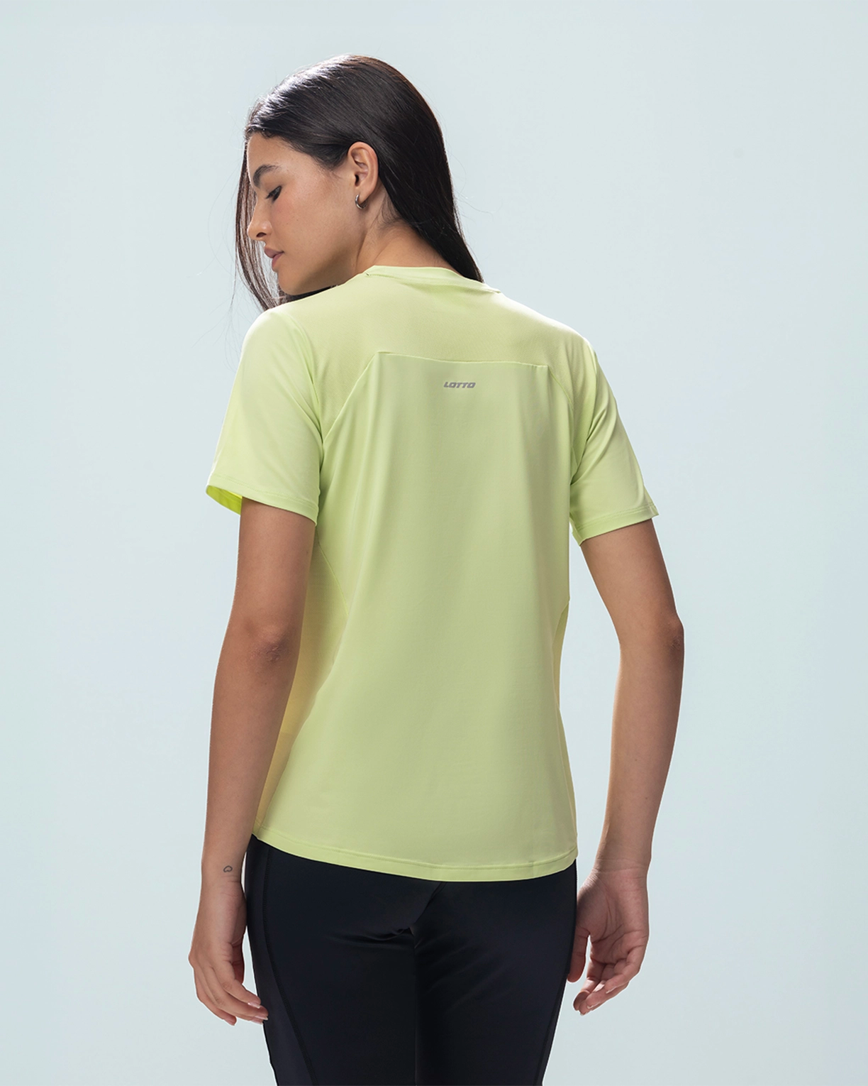 Women Lotto Play Performance Mesh Tee - Lettuce Green T-shirts2