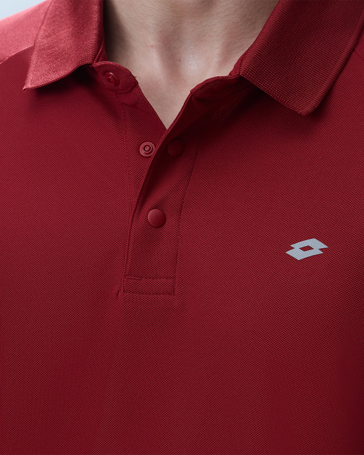 Men Lotto Play Polo - Red Dahlia T-shirts2