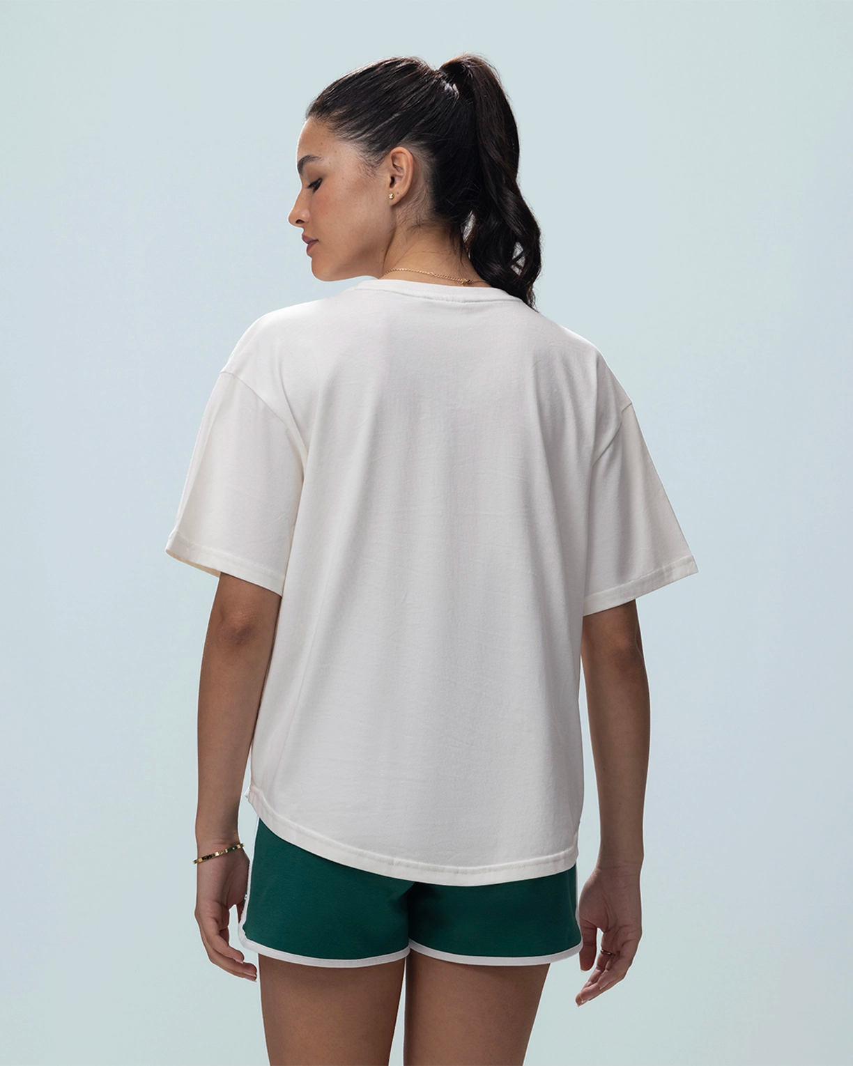 Courtline Flocked Tee - Star White
