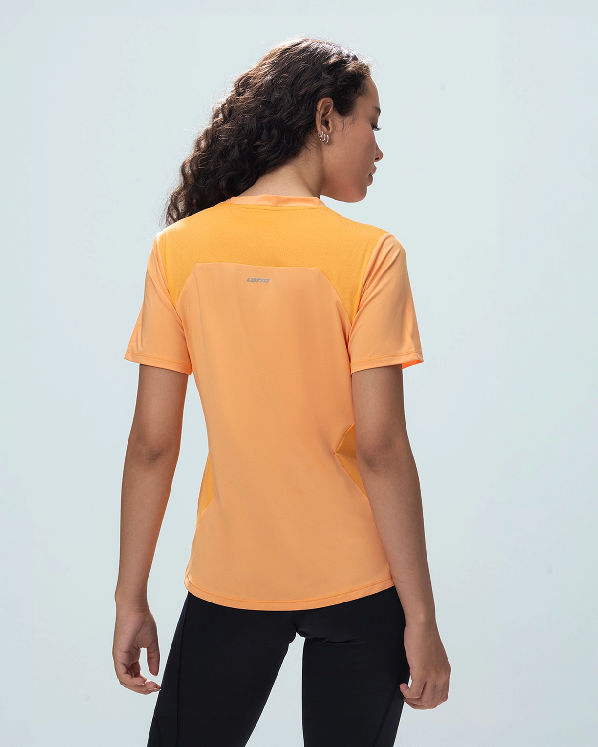 Women Lotto Play Performance Mesh Tee - Mock Orange T-shirts2
