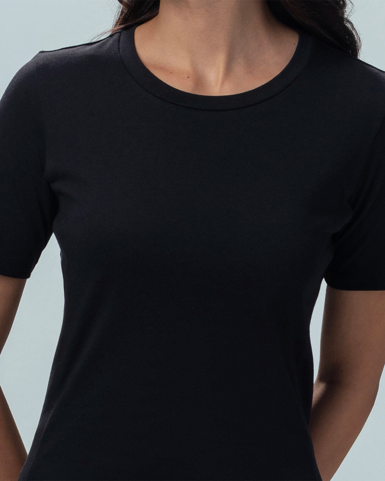 Women Lotto Street Play Rib Tee - Black Beauty T-shirts3