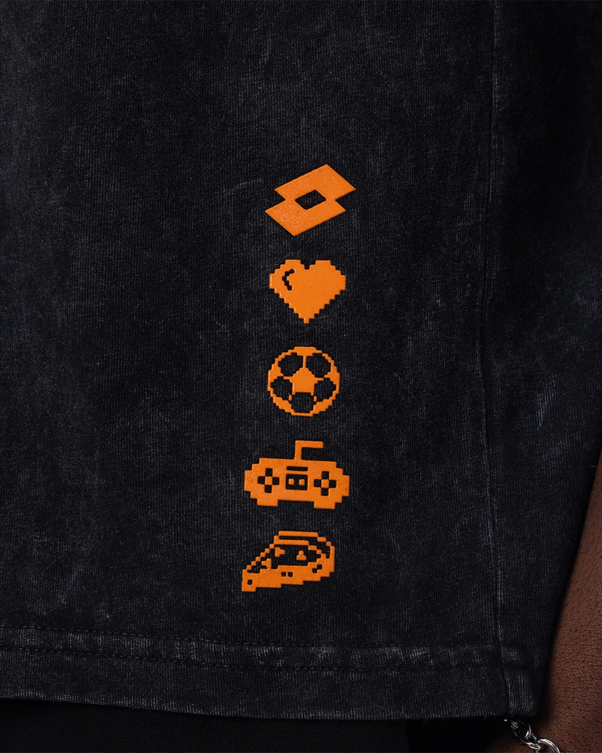 Men Lotto Street Play Icons Tee - Black Beauty T-shirts4