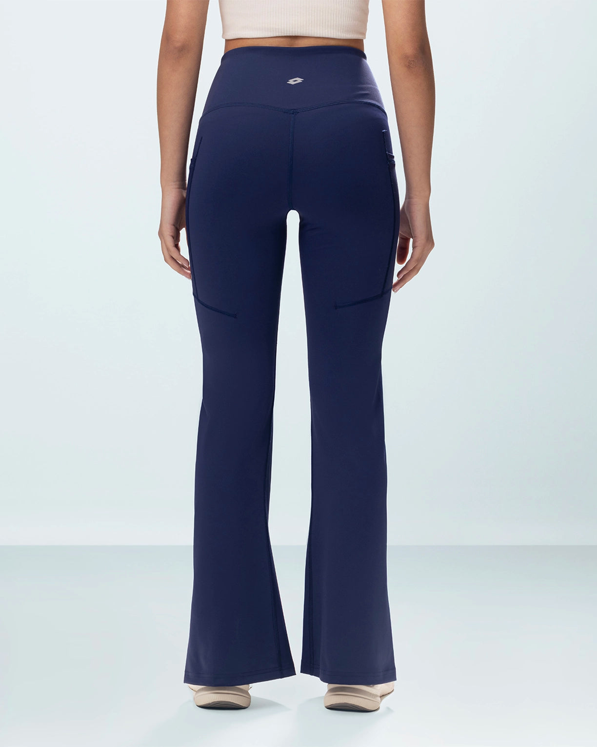 Women Lotto Play Flared Leggings - Medieval Blue Leggings4