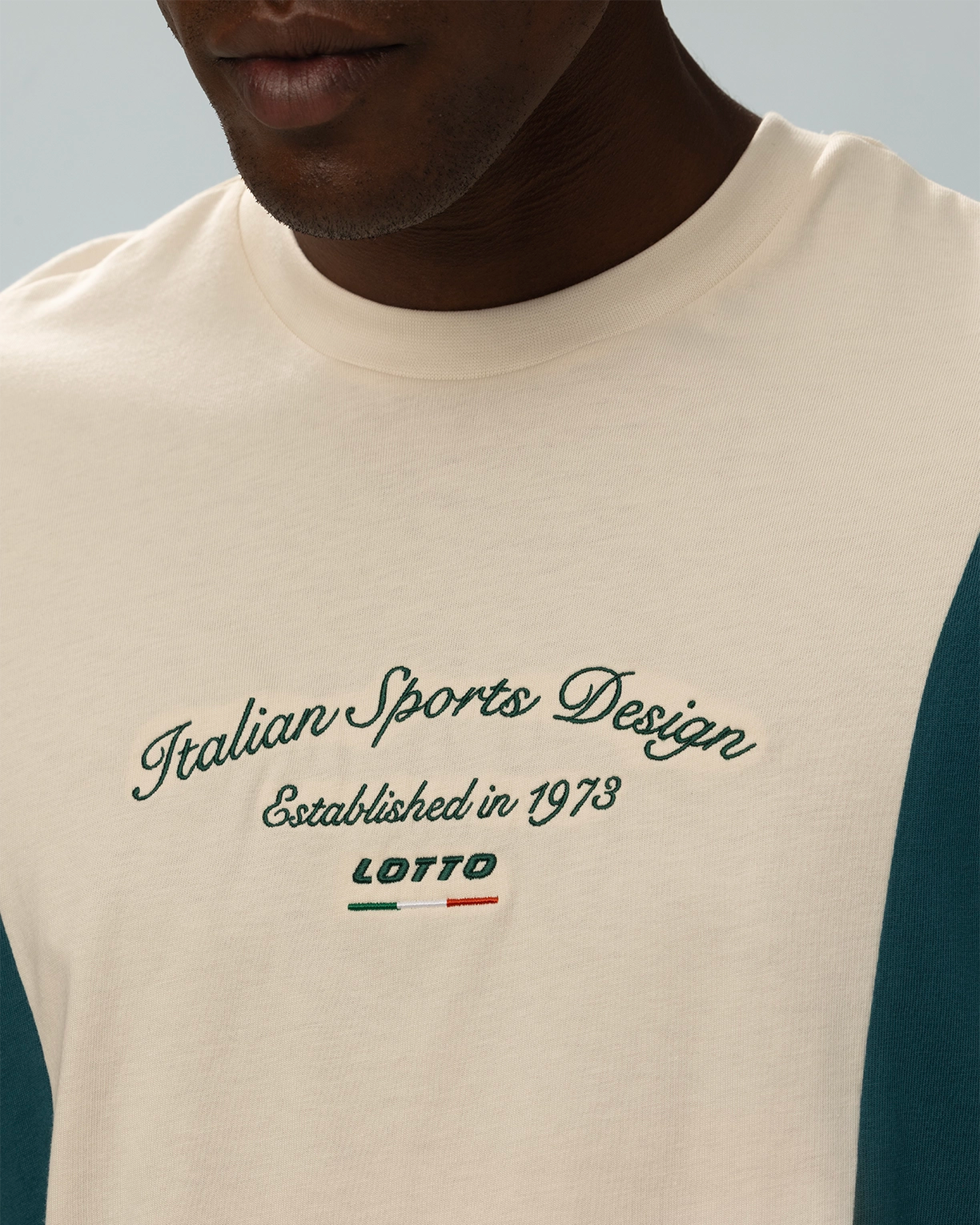 Men Lotto League Colourblock Tee - Birch T-shirts4
