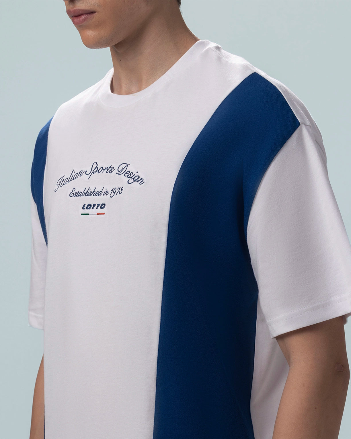 Colourblock Tee - Bright White