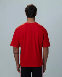 Men Lotto League Colourblock Tee - Molten Lava T-shirts 1