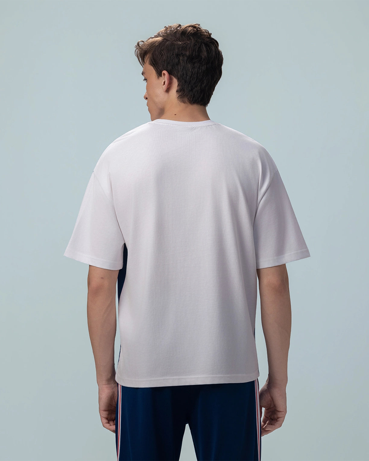 Colourblock Tee - Bright White