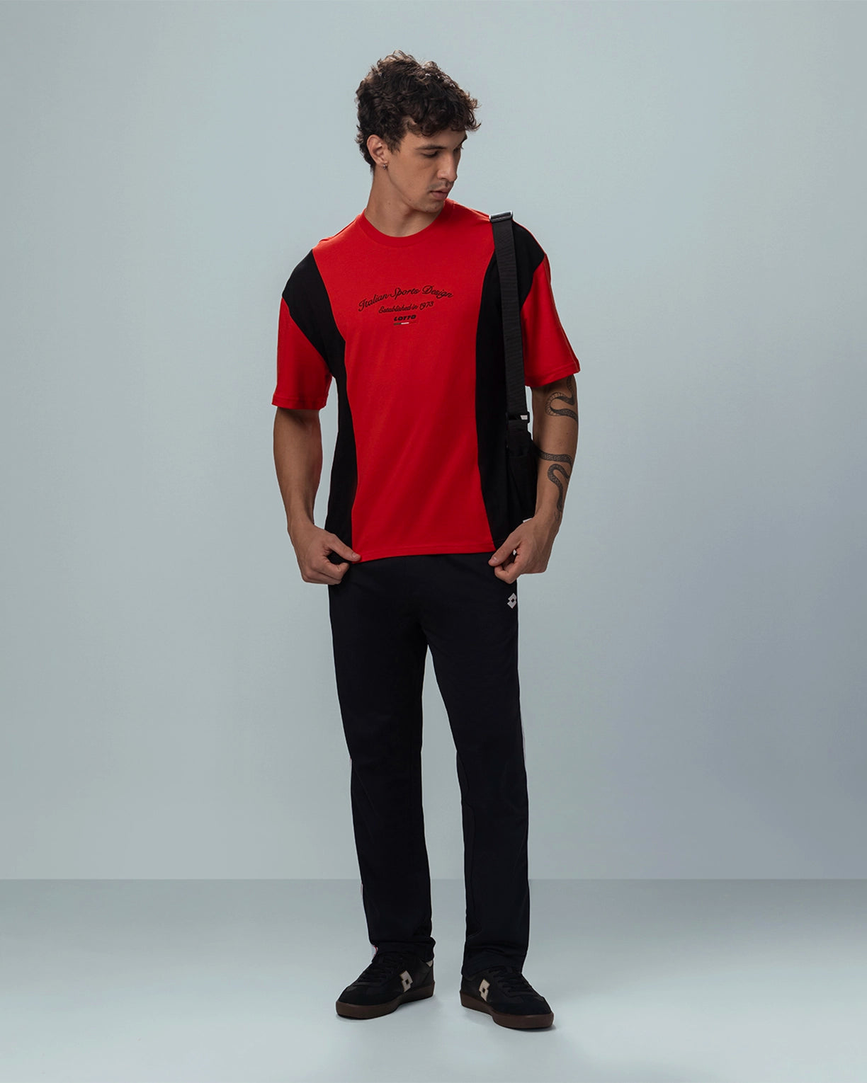 League Colourblock Tee - Molten Lava