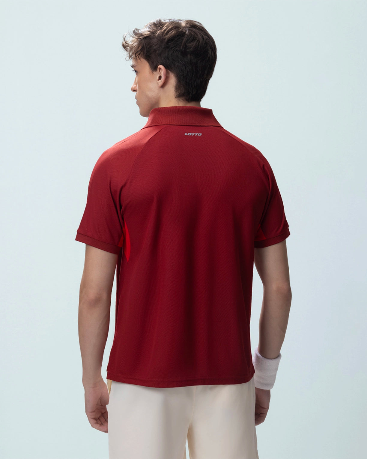 Men Lotto Play Polo - Red Dahlia T-shirts4