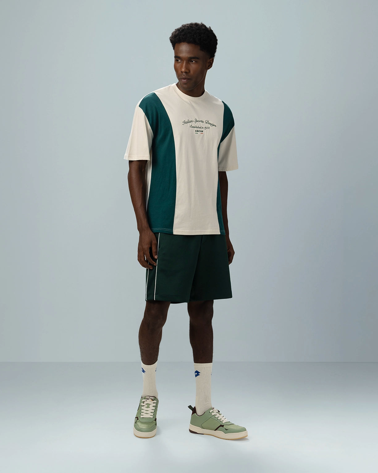 Men Lotto League Colourblock Tee - Birch T-shirts5