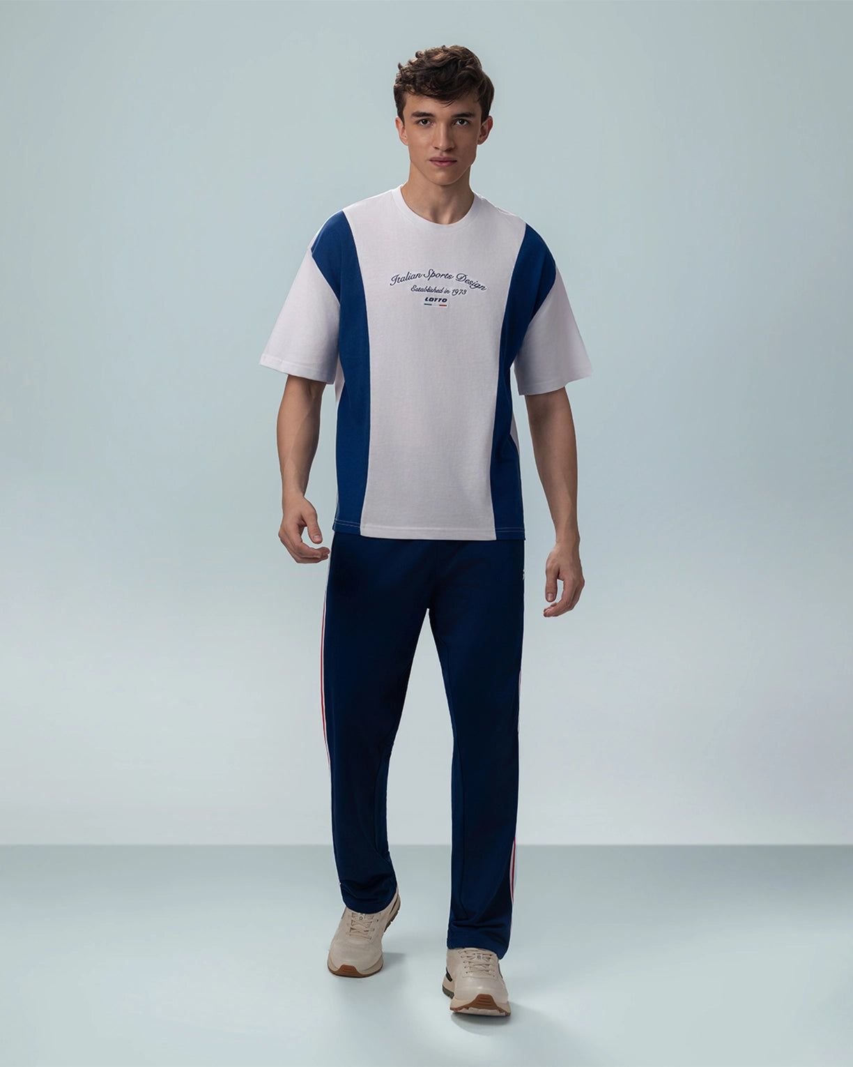 Colourblock Tee - Bright White