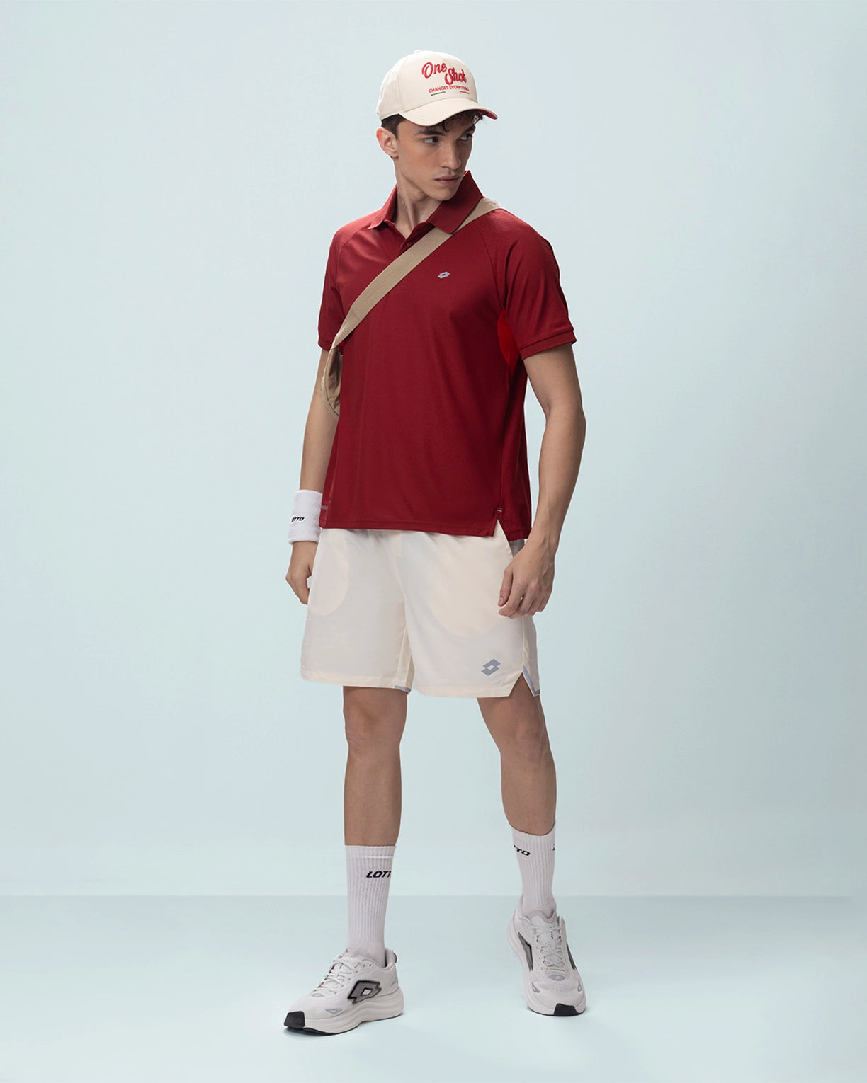 Men Lotto Play Polo - Red Dahlia T-shirts5