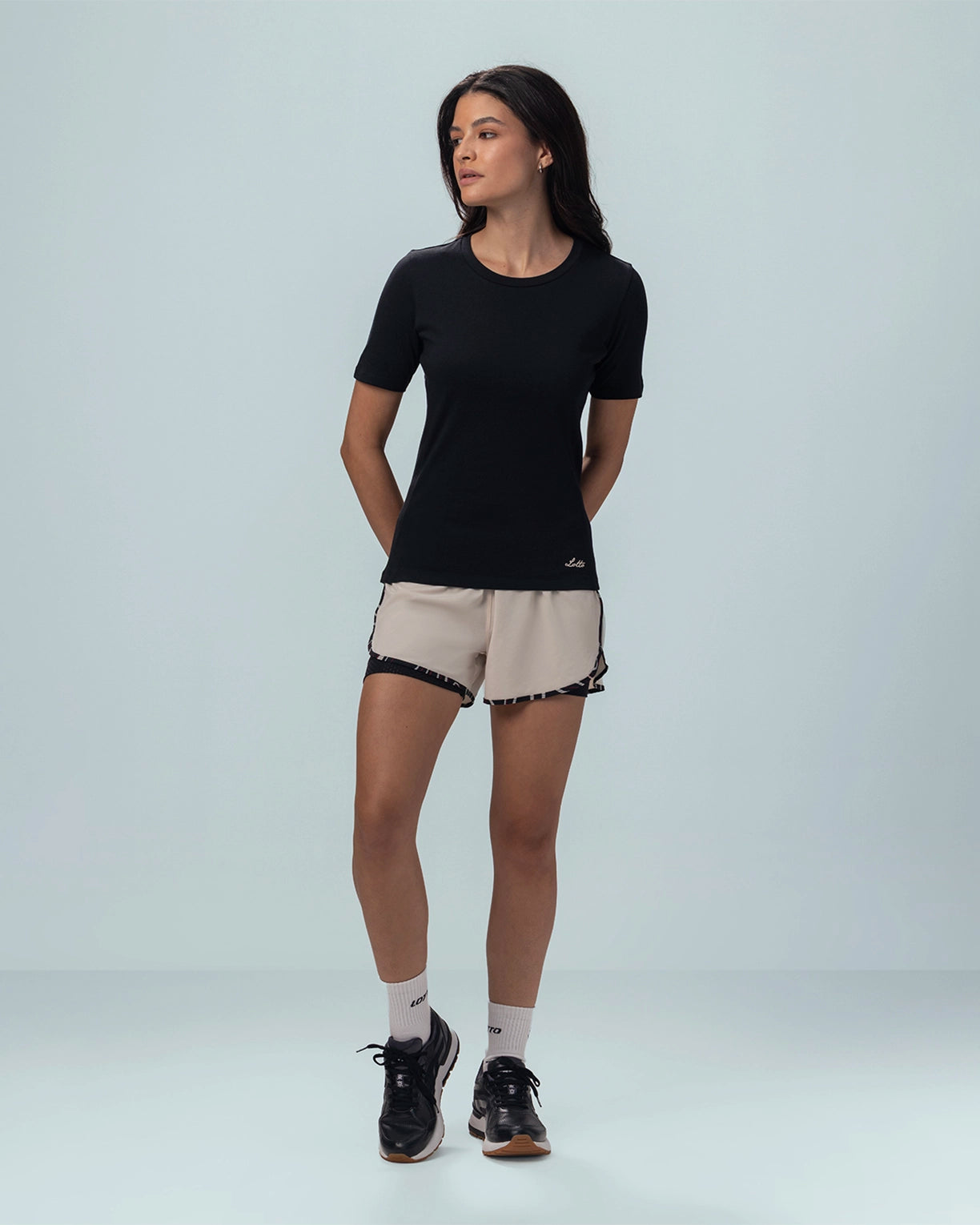 Women Lotto Street Play Rib Tee - Black Beauty T-shirts5