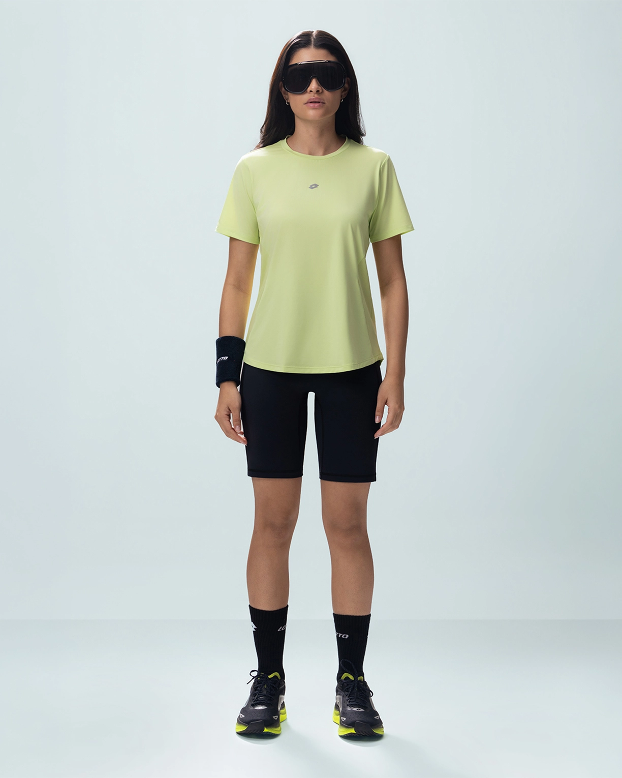 Women Lotto Play Performance Mesh Tee - Lettuce Green T-shirts5