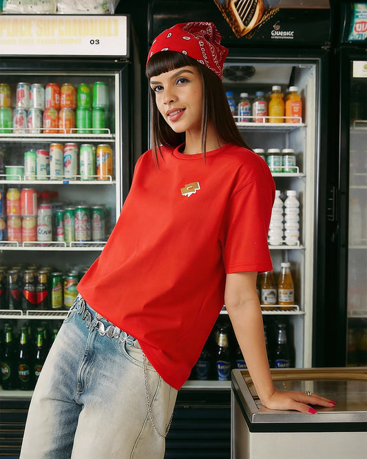 Women's Lotto Melt Crew Tee - Heat Wave