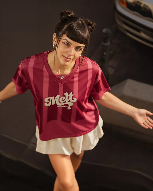 Women's Lotto Melt Baseball Jersey - Heat Wave