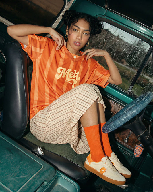 Women's Lotto Melt Baseball Jersey - Hot Sauce