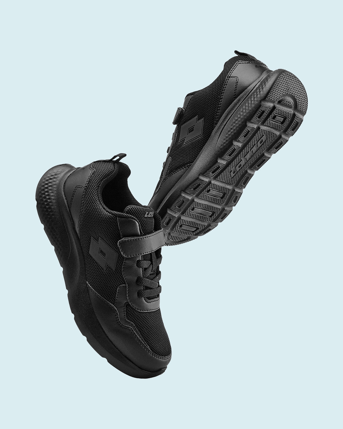 Unisex Lotto Ace Jr - Black School Shoes6