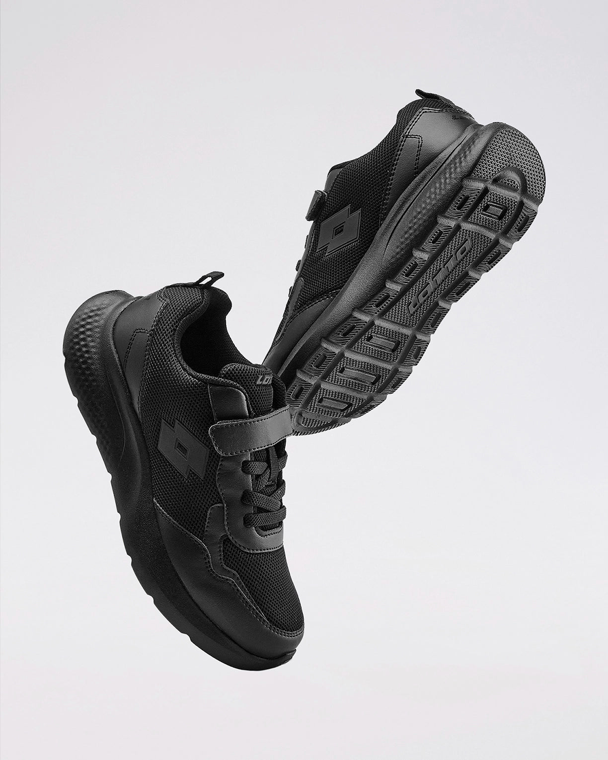 Unisex Lotto Ace Jr - Black School Shoes6