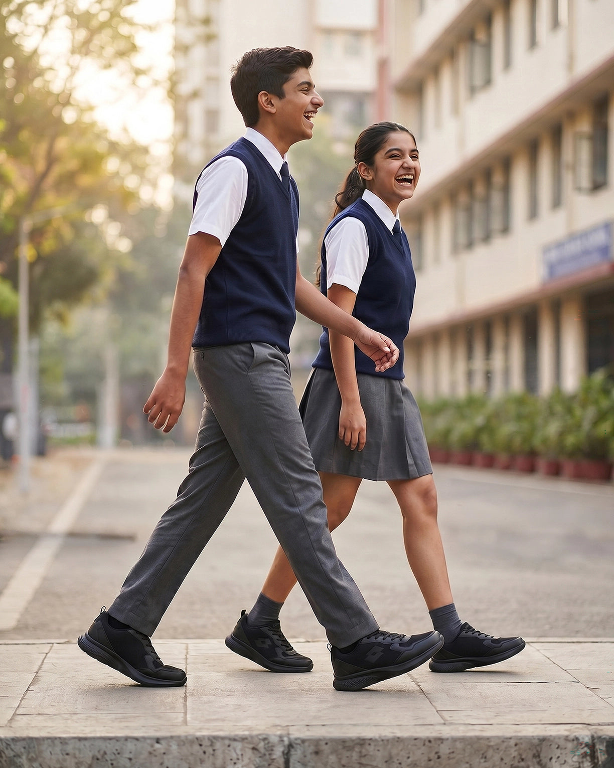 Unisex Lotto Ace - Black School Shoes4