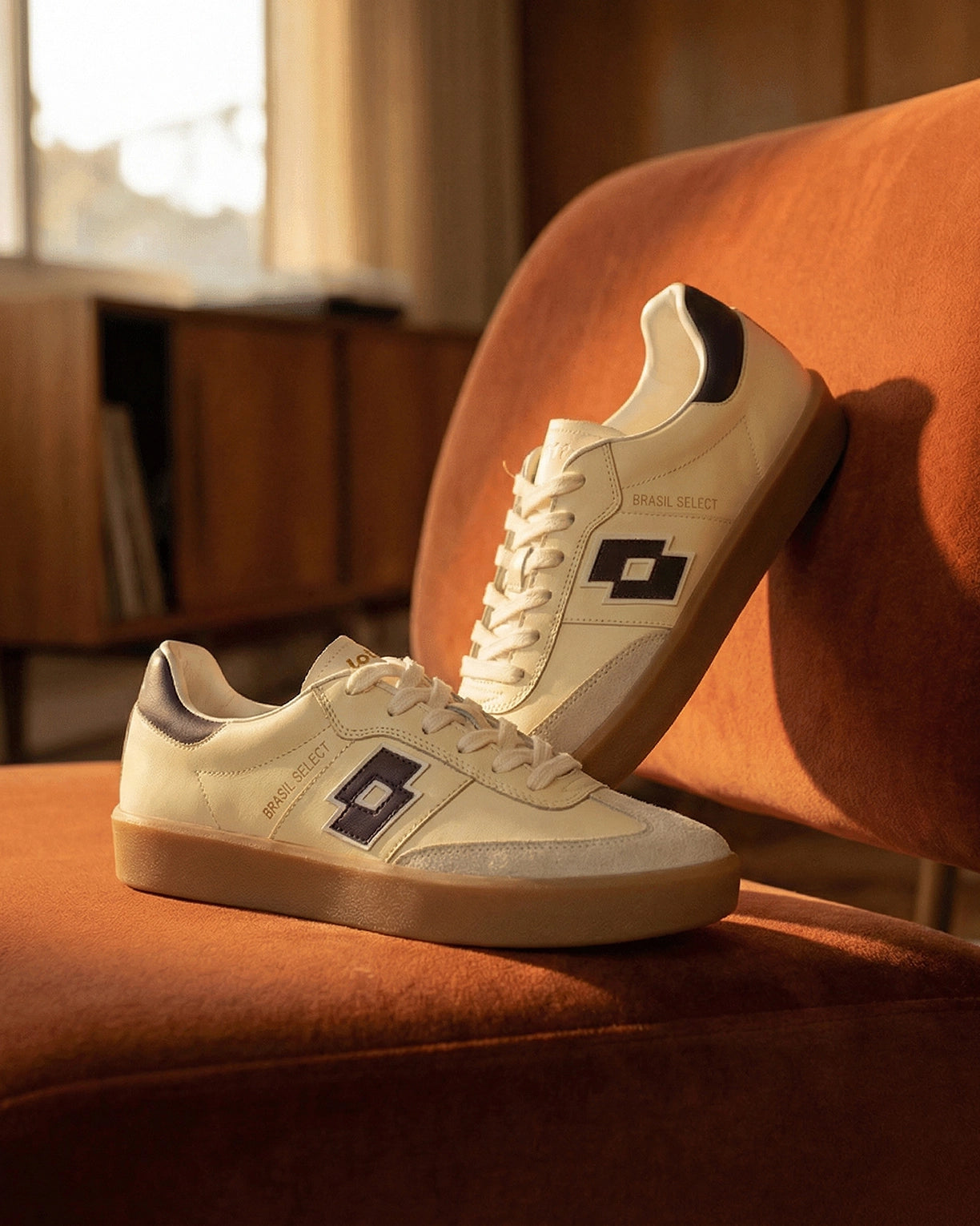 Men Lotto Brasil Select OG - Butter Yellow Sneakers0