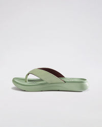 Women Lotto Evernote Strip - Matcha Green Slippers 1
