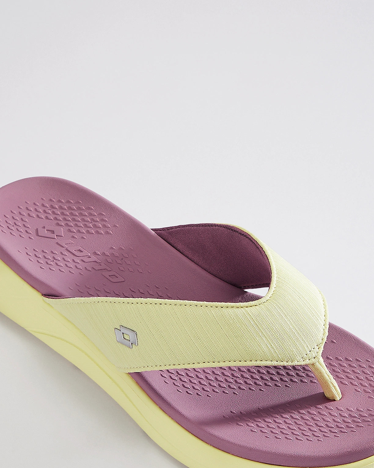 Women Lotto Evernote Strip - Butter Yellow Slippers4