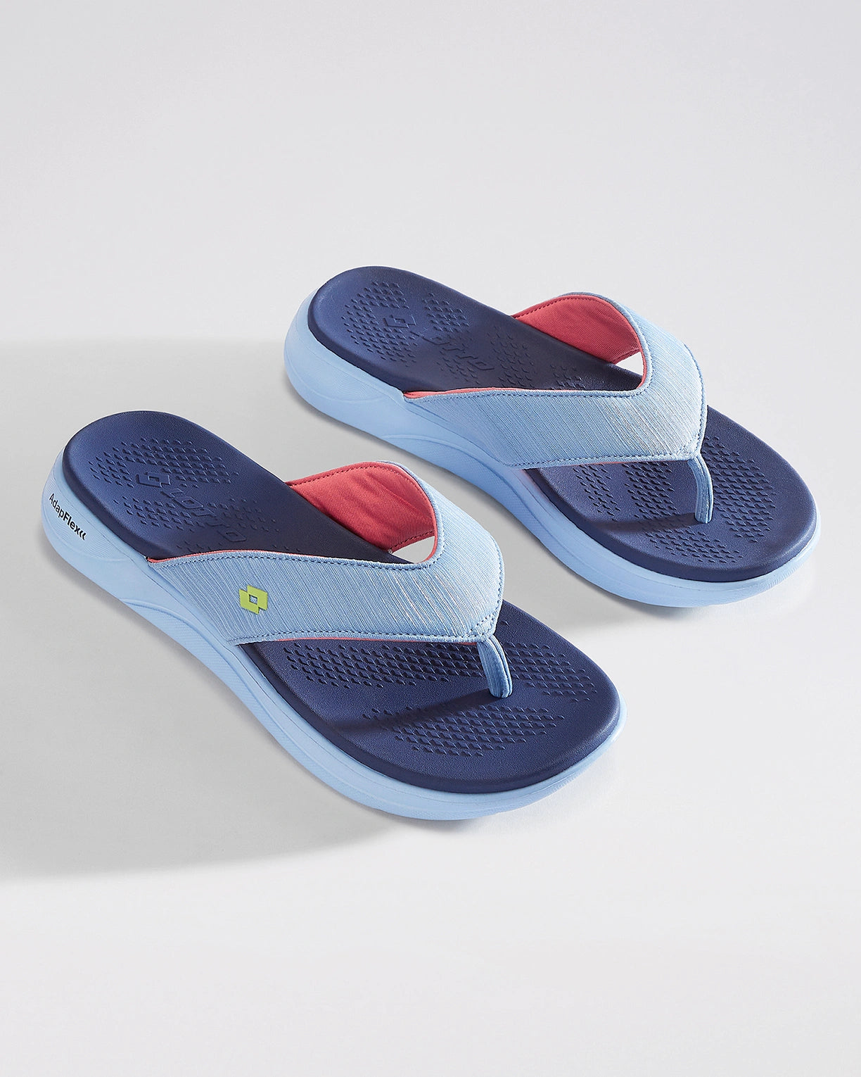 Women Lotto Evernote Strip - Powder Blue Slippers2